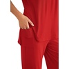 image:imagePRETTYGARDEN 2 Piece Lounge Sets for Women Summer Airport Travel Outfit 2026 Casual Matching Spring Clothes Track Sweat SuitsRed