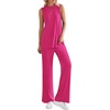 image:imagePRETTYGARDEN 2 Piece Lounge Sets for Women Summer Airport Travel Outfit 2026 Casual Matching Spring Clothes Track Sweat SuitsRose Red