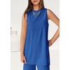 image:imagePRETTYGARDEN 2 Piece Lounge Sets for Women Summer Airport Travel Outfit 2026 Casual Matching Spring Clothes Track Sweat SuitsRoyal Blue