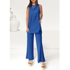image:imagePRETTYGARDEN 2 Piece Lounge Sets for Women Summer Airport Travel Outfit 2026 Casual Matching Spring Clothes Track Sweat SuitsRoyal Blue