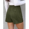 image:imagePRETTYGARDEN Fall Mini Skirts for Women 2026 Trendy High Waisted Asymmetrical Knit Suede Skirt Shorts Cute Y2k OutfitsArmy Green
