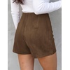 image:imagePRETTYGARDEN Fall Mini Skirts for Women 2026 Trendy High Waisted Asymmetrical Knit Suede Skirt Shorts Cute Y2k OutfitsBrown