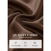 image:imagePRETTYGARDEN Satin Tops for Women Mock Neck Pleated Long Sleeve Shirts  Wrinkle Resistant Silky BlousesDressy Casual Fall ClothesVersatile Business Casual OufitsFashion ClothingBrown