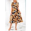 image:imagePRETTYGARDEN Summer Dresses for Women 2026 Casual Floral Boho Midi Sun Dress Puff Short Sleeve Flowy Beach Vacation SundressPrint Yellow White