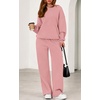 image:imagePRETTYGARDEN Womens 2 Piece Outfits Fall Sweatsuits Oversized Hoodies Wide Leg Sweatpants Tracksuits Lounge Matching SetsPink