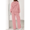 image:imagePRETTYGARDEN Womens 2 Piece Outfits Fall Sweatsuits Oversized Hoodies Wide Leg Sweatpants Tracksuits Lounge Matching SetsPink