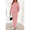 image:imagePRETTYGARDEN Womens 2 Piece Outfits Fall Sweatsuits Oversized Hoodies Wide Leg Sweatpants Tracksuits Lounge Matching SetsPink