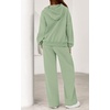 image:imagePRETTYGARDEN Womens 2 Piece Outfits Fall Sweatsuits Oversized Hoodies Wide Leg Sweatpants Tracksuits Lounge Matching SetsSage Green