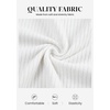 image:imagePRETTYGARDEN Womens Fall Long Sleeve Maxi Bodycon Dresses  Soft Stretchy Ribbed Knit Bell Sleeve Square Neck Mermaid Elegant Long Dress Wedding Guest Party 2026 Winter ClothingWhite