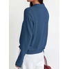 image:imagePRETTYGARDEN Womens Long Sleeve Collared Polo Sweater V Neck Knit Ribbed Business Casual Pullover Sweaters 2026 Fall OutfitsNavy Blue