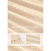 image:imagePRETTYGARDEN Womens Summer Dresses 2026 Boho Maxi Wedding Guest Smocked Square Neck Spring Short Sleeve Swiss Dot Long DressBeige
