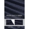 image:imagePRETTYGARDEN Womens Summer Dresses 2026 Boho Maxi Wedding Guest Smocked Square Neck Spring Short Sleeve Swiss Dot Long DressNavy Blue