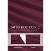 image:imagePRETTYGARDEN Womens Summer Dresses 2026 Boho Maxi Wedding Guest Smocked Square Neck Spring Short Sleeve Swiss Dot Long DressWine Red