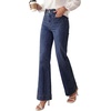 image:imagePRETTYGARDEN Womens Wide Leg Jeans High Waisted Stretchy  High Rise Flare Jeans with Front Patch Pockets Loose Fit Daily Wear Denim Trendy Office Work Pants Business Casual OutfitsNavy