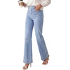 image:imagePRETTYGARDEN Womens Wide Leg Jeans High Waisted Stretchy  High Rise Flare Jeans with Front Patch Pockets Loose Fit Daily Wear Denim Trendy Office Work Pants Business Casual OutfitsAshleigh Blue