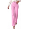image:imagePRETTYGARDEN Womens Wide Leg Jeans High Waisted Stretchy  High Rise Flare Jeans with Front Patch Pockets Loose Fit Daily Wear Denim Trendy Office Work Pants Business Casual OutfitsPink