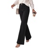image:imagePRETTYGARDEN Womens Wide Leg Jeans High Waisted Stretchy  High Rise Flare Jeans with Front Patch Pockets Loose Fit Daily Wear Denim Trendy Office Work Pants Business Casual OutfitsBlack