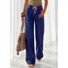 image:imagePRETTYGARDEN Womens Wide Leg Jeans High Waisted Stretchy Baggy Straight Leg Drawstring Trendy Denim Pants 2026 SummerNavy