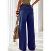 image:imagePRETTYGARDEN Womens Wide Leg Jeans High Waisted Stretchy Baggy Straight Leg Drawstring Trendy Denim Pants 2026 SummerNavy