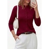 image:imagePRETTYGARDEN Womens Fall Lightweight Knit Cardigan Sweater  Button Down Long Sleeve Crew NeckSoft Ribbed Knit Slim FitBusiness Casual Going Out Travel OutfitsFashion Clothing 2026Win Red