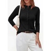 image:imagePRETTYGARDEN Womens Fall Lightweight Knit Cardigan Sweater  Button Down Long Sleeve Crew NeckSoft Ribbed Knit Slim FitBusiness Casual Going Out Travel OutfitsFashion Clothing 2026Black