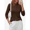 image:imagePRETTYGARDEN Womens Fall Lightweight Knit Cardigan Sweater  Button Down Long Sleeve Crew NeckSoft Ribbed Knit Slim FitBusiness Casual Going Out Travel OutfitsFashion Clothing 2026Brown