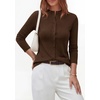 image:imagePRETTYGARDEN Womens Fall Lightweight Knit Cardigan Sweater  Button Down Long Sleeve Crew NeckSoft Ribbed Knit Slim FitBusiness Casual Going Out Travel OutfitsFashion Clothing 2026Brown