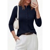 image:imagePRETTYGARDEN Womens Fall Lightweight Knit Cardigan Sweater  Button Down Long Sleeve Crew NeckSoft Ribbed Knit Slim FitBusiness Casual Going Out Travel OutfitsFashion Clothing 2026Navy Blue