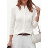 image:imagePRETTYGARDEN Womens Fall Lightweight Knit Cardigan Sweater  Button Down Long Sleeve Crew NeckSoft Ribbed Knit Slim FitBusiness Casual Going Out Travel OutfitsFashion Clothing 2026Withe