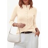 image:imagePRETTYGARDEN Womens Fall Lightweight Knit Cardigan Sweater  Button Down Long Sleeve Crew NeckSoft Ribbed Knit Slim FitBusiness Casual Going Out Travel OutfitsFashion Clothing 2026Beige