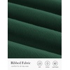image:imagePRETTYGARDEN Womens Summer High Neck Ribbed Tank Tops Casual Basic Sleeveless Slim Fitted Racerback Workout T ShirtsDark Green