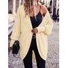 image:imagePRETTYGARDEN Batwing Long Sleeve Lightweight Cardigan Sweaters for Women  Casual Open Front Long Cardigans Loose Fit Soft Ribbed Knit Light Weight Sweater Fashion Early Fall Clothes Travel OutfitsApricot