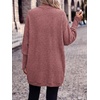 image:imagePRETTYGARDEN Batwing Long Sleeve Lightweight Cardigan Sweaters for Women  Casual Open Front Long Cardigans Loose Fit Soft Ribbed Knit Light Weight Sweater Fashion Early Fall Clothes Travel OutfitsDusty Pink