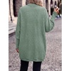 image:imagePRETTYGARDEN Batwing Long Sleeve Lightweight Cardigan Sweaters for Women  Casual Open Front Long Cardigans Loose Fit Soft Ribbed Knit Light Weight Sweater Fashion Early Fall Clothes Travel OutfitsSage Green