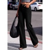 image:imagePRETTYGARDEN Womens Wide Leg Jeans High Waisted Denim Pants  Stretchy Flare Jeans Comfy Soft Basic5Pocket Trendy Bottoms Casual Office Wear Going Out Outfits Fashion ClothingBlack