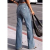 image:imagePRETTYGARDEN Womens Wide Leg Jeans High Waisted Denim Pants  Stretchy Flare Jeans Comfy Soft Basic5Pocket Trendy Bottoms Casual Office Wear Going Out Outfits Fashion ClothingIce Blue
