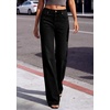 image:imagePRETTYGARDEN Womens Wide Leg Jeans High Waisted Denim Pants  Stretchy Flare Jeans Comfy Soft Basic5Pocket Trendy Bottoms Casual Office Wear Going Out Outfits Fashion ClothingBlack