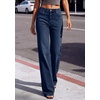 image:imagePRETTYGARDEN Womens Wide Leg Jeans High Waisted Denim Pants  Stretchy Flare Jeans Comfy Soft Basic5Pocket Trendy Bottoms Casual Office Wear Going Out Outfits Fashion ClothingBright Blue