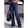 image:imagePRETTYGARDEN Womens Wide Leg Jeans High Waisted Denim Pants  Stretchy Flare Jeans Comfy Soft Basic5Pocket Trendy Bottoms Casual Office Wear Going Out Outfits Fashion ClothingBright Blue