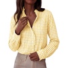 Plaid Yellow White