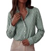 Plaid Dark Green White