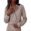Plaid Brown White