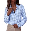 Plaid Light Blue White