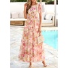 image:imagePRETTYGARDEN Women Tulle Floral Flowy Maxi Dress  Long Boho Dresses Smocked Tiered A Line Spring Summer Elegant Outfit for Wedding Guest Beach Vacation Date Night PartyApricot Multi Floral