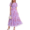 Purple Pink Floral