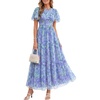 Blue Purple Floral
