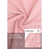image:imagePRETTYGARDEN Sheer Lace Raglan Long Sleeve Shirts for Women  Soft Stretchy KnitSee Through Floral SleevesCrewneck Fitted TshirtsGoing Out TopsNight Out LayerFall Fashion ClothingPink