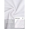 image:imagePRETTYGARDEN Sheer Lace Raglan Long Sleeve Shirts for Women  Soft Stretchy KnitSee Through Floral SleevesCrewneck Fitted TshirtsGoing Out TopsNight Out LayerFall Fashion ClothingWhite