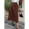 image:imagePRETTYGARDEN Womens Faux Leather High Waisted Midi Skirt  Flowy A Line Pleated Skirts Elegant Swing Flared Work Business Casual Outfits Fall Winter Fashion ClothesCoffee