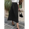 image:imagePRETTYGARDEN Womens Faux Leather High Waisted Midi Skirt  Flowy A Line Pleated Skirts Elegant Swing Flared Work Business Casual Outfits Fall Winter Fashion ClothesBlack